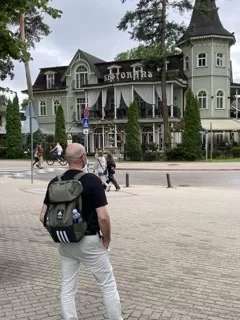 Wooden house in Jūrmala, Latvia.